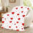 1pc Heart Print Flannel Blanket, Cute Red Hearts Pattern Soft Cozy Warm Blanket for Sofa Couch Bed Living Room Bedroom Dorm Office Travel, Home Decor All‑Season Blanket,, Valentine's Day Gift-135920975