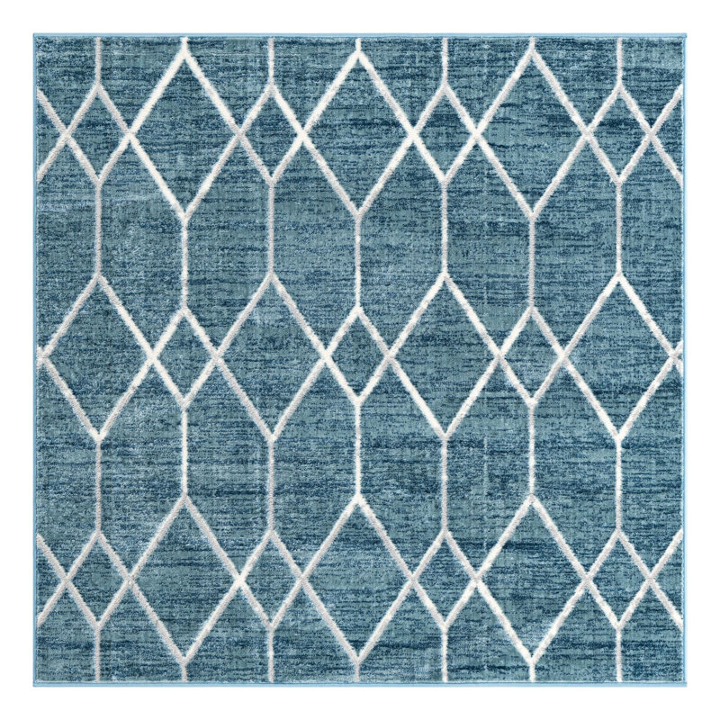 Jolette Geometric Indoor Rug, Square 5'3"