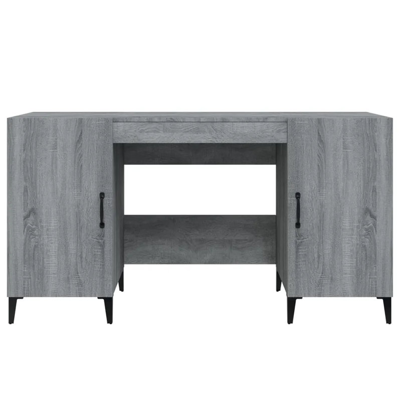 Korhan Computer Desk, Grey Sonoma