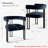 Adelyn 18" H Velvet Upholstered Kitchen Dining Armchair (Set of 2)-1191181431