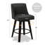 Tabourets de bar et de comptoir Loriell avec structure en bois massif-1010717036-1010717045-1010647125