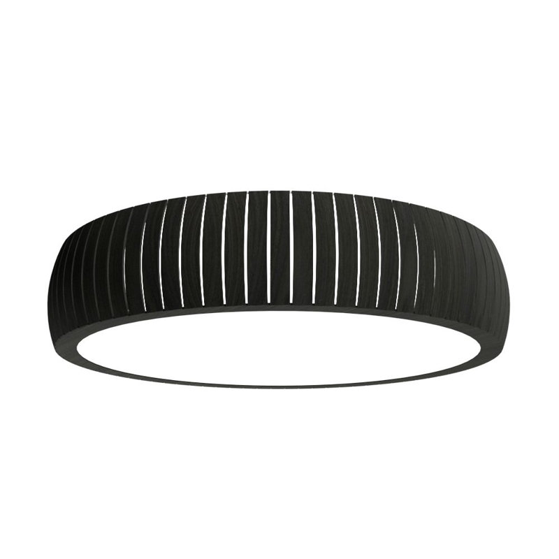 Barrel 1 - Light LED Flush Mount, Charcoal, 5.94" H x 35.69" W x 35.69" D