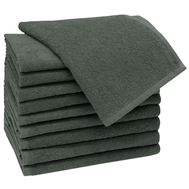 Midweight Fingertip Towel, Anthracite