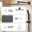Système de douche mural avec pomme de douche Raincan 10 po et douche à main combinée-129589369-129589368