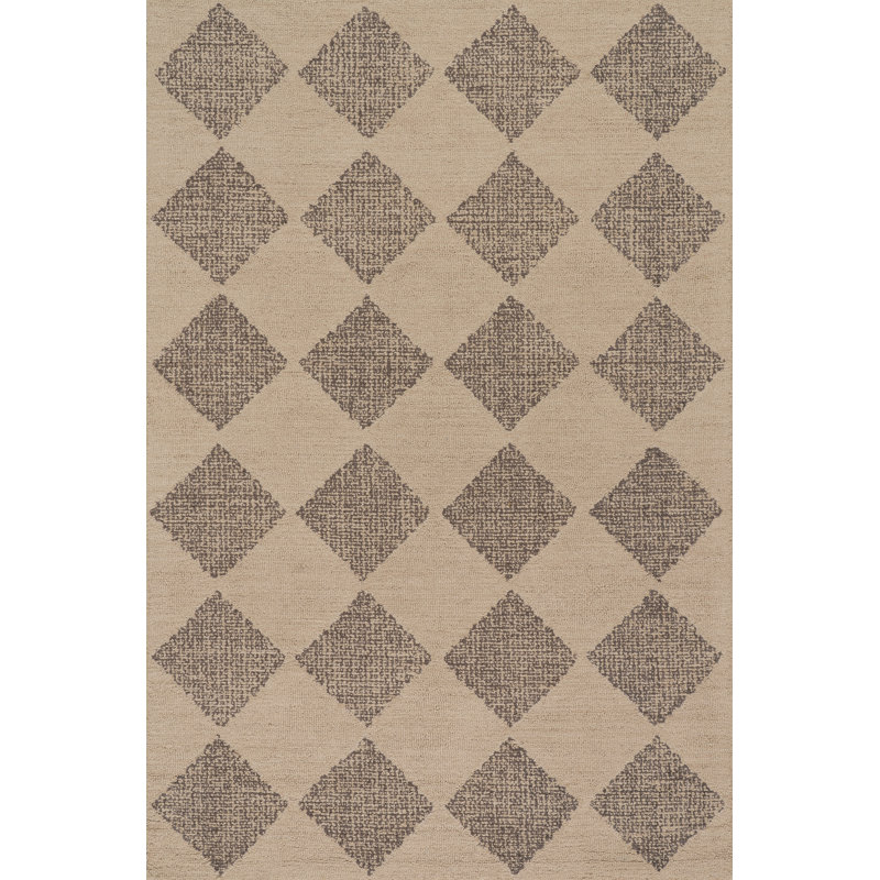 Tapis touffeté à niveaux Nivora, Beige, Rectangulaire 7 pi 6 po x 9 pi 6 po
