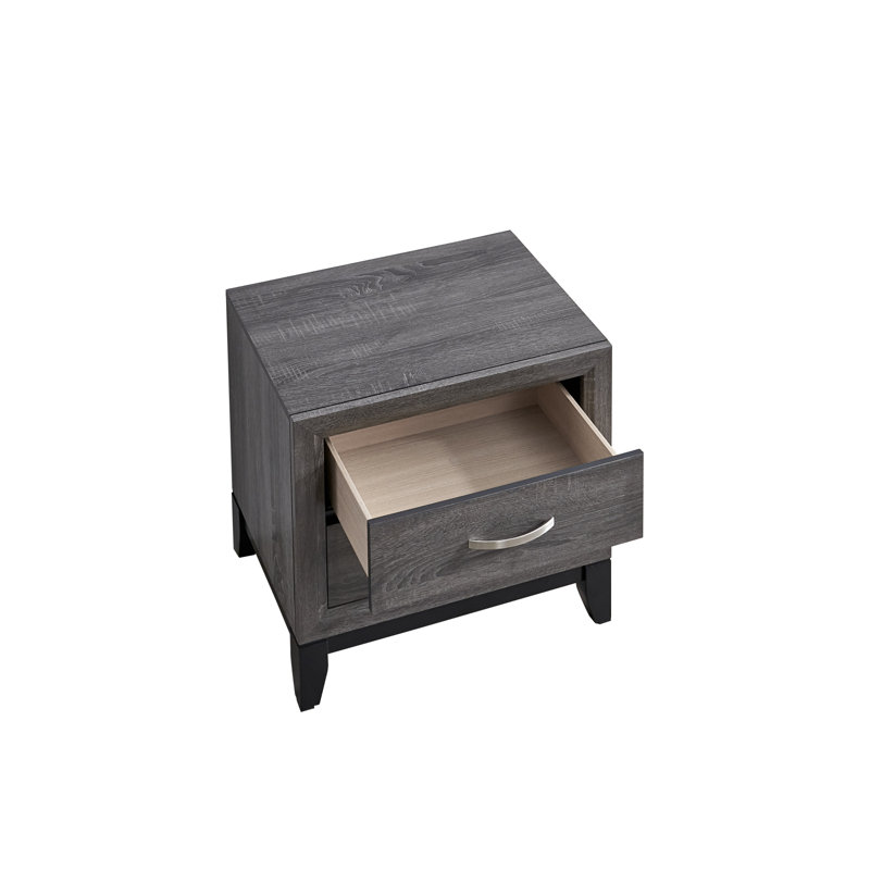 Table de chevet compacte en bois moderne pour le confort de la chambre à coucher
