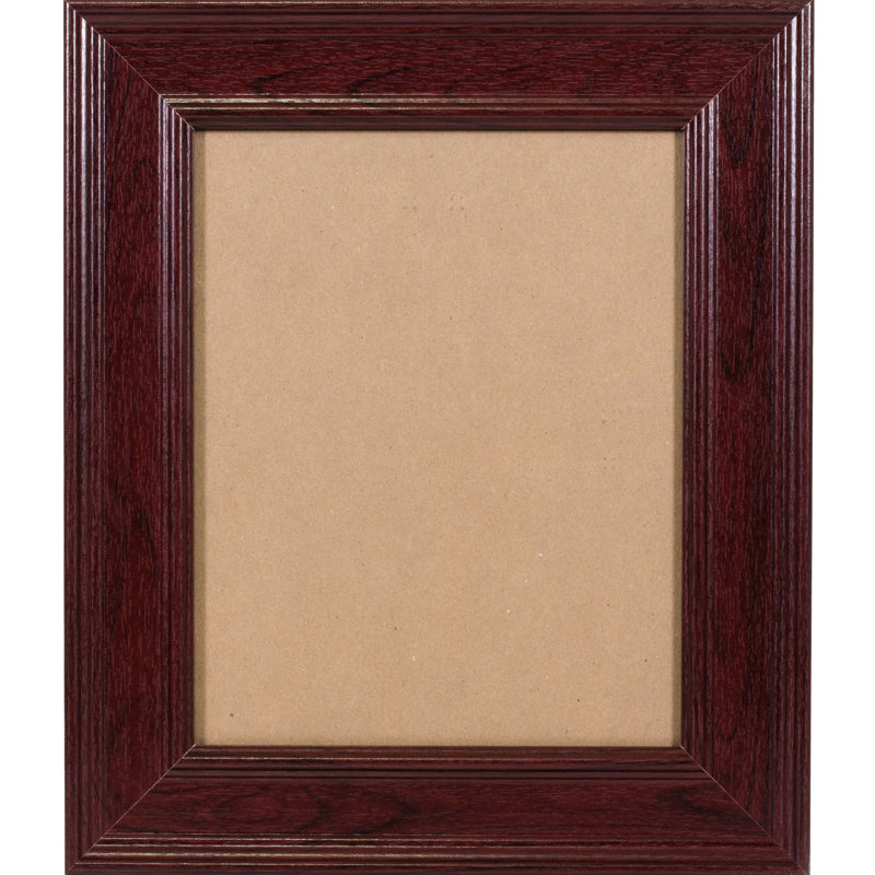 Cadre photo simple biseauté en acajou Vanourgen, 8 po x 10 po