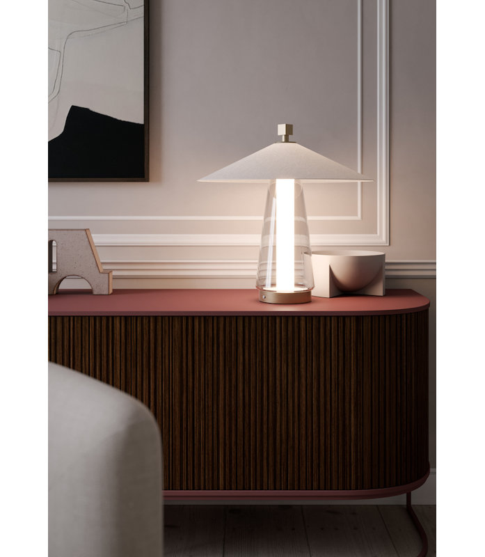Asia Ta Bedside Lamp, 22.4" H x 19.7" W x 19.7" D