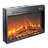 26 Inch Electric Fireplace Insert with Realistic Flame Log Set & Remote Control