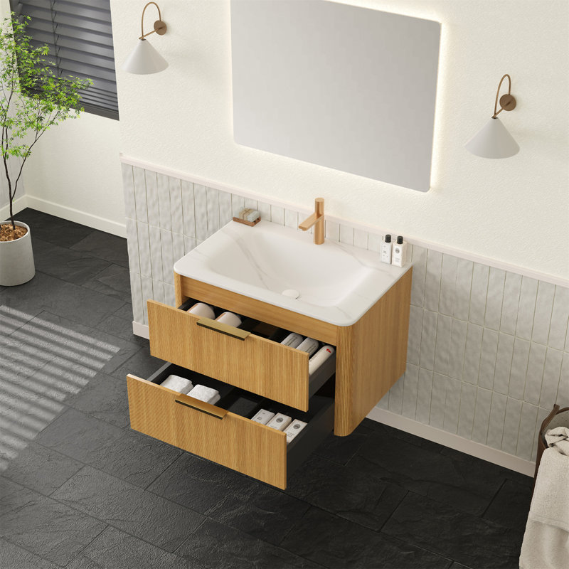 Meuble-lavabo avec lavabo 30 po ZANE, 30", Chêne clair