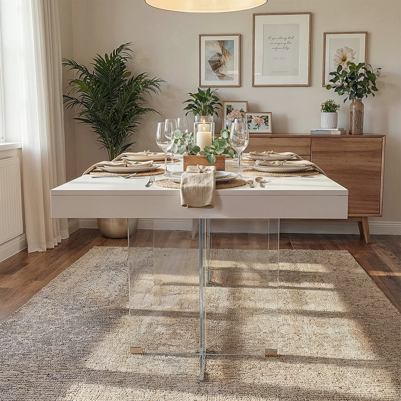 Kamario Glass Top Dining Table