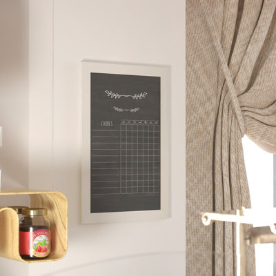 Flash Furniture Yes Porcelain Wood Chalkboard