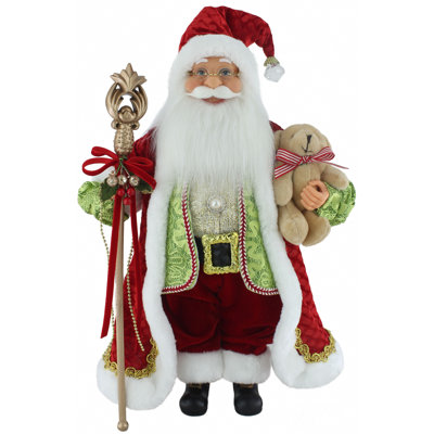 16" Traditional Squiggle Santa