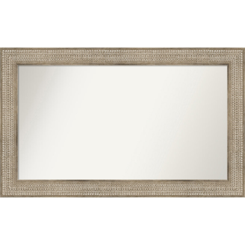 Jannice Solid Wood Wall Mirror, 27" x 44", Rectangle