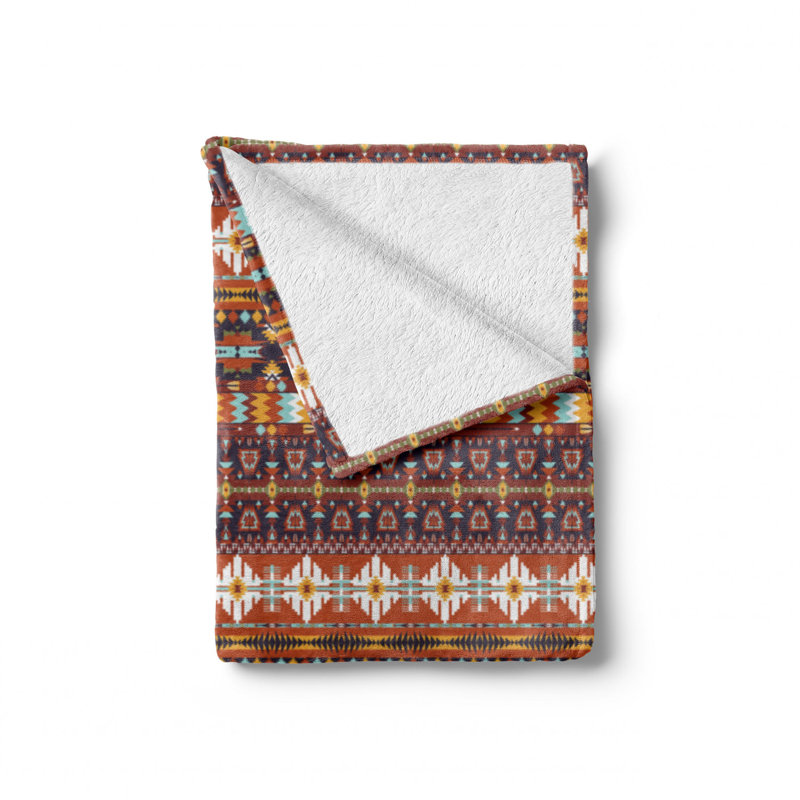 Hand Woven Throw Blanket, 50" W x 70" L
