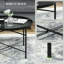 Table basse 24 po avec plateau martelé HOMcom