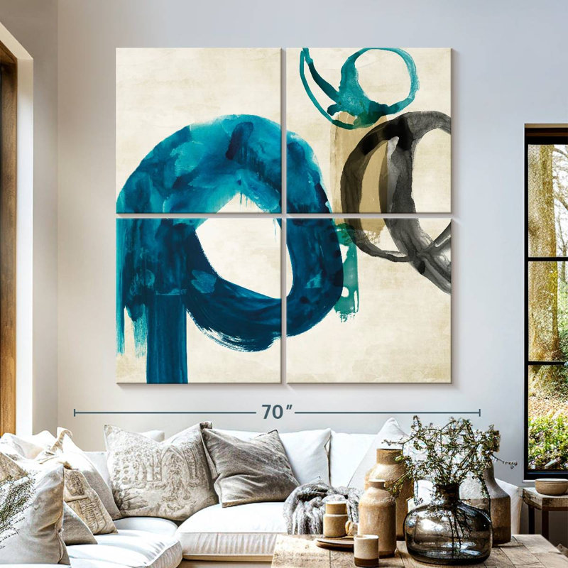 Blue Ring I, 57" H x 57" W