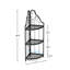 Étagère d'angle à 3 niveaux, étagère autoportante pour bibliothèque, petite étagère pour plante, salon, bureau à domicile, cuisine, petit espace