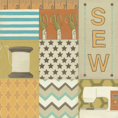Sew - Wrapped Canvas Print