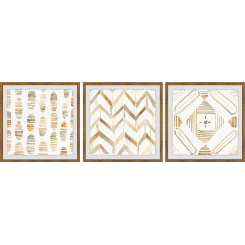 «All About the Lines Triptych» - ensemble de cadres photo, H 12 po x l 12 po x P 1,5 po