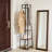 8-Hook Coat Rack with Storage Shelves