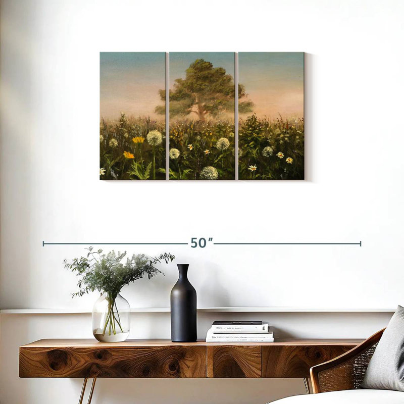 Alvord Morning Field Dandelions, 20" H x 33" W