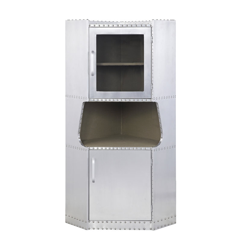 Aluminum 2-Door Cabinet With 1 Shelf
