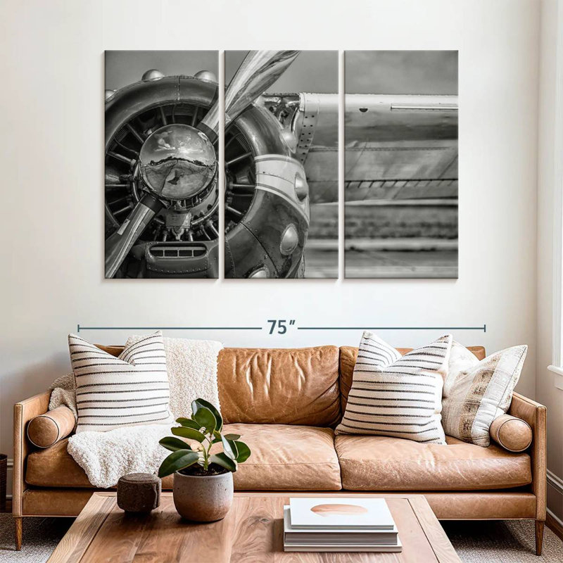 Hélice d'avion Mehar Silver, H 36 po x l 57 po
