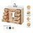 Tidworth 42'' Solid Wood Single Bathroom Vanity with 1.5'' White Quartz Top-124178957-102157597