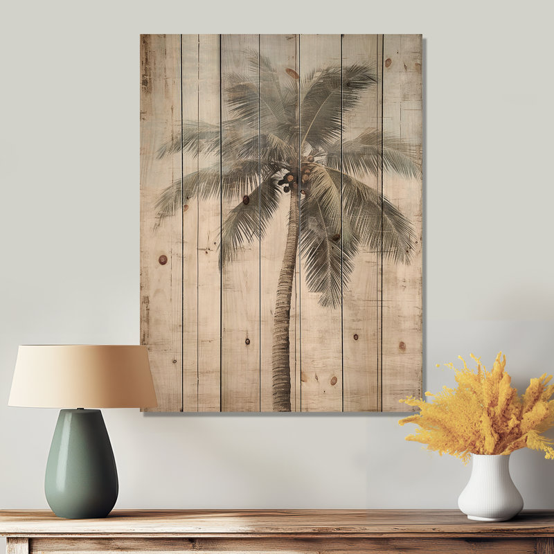 Panneaux de décoration murale Briana - Paysages en bois, 44" H x 34" W