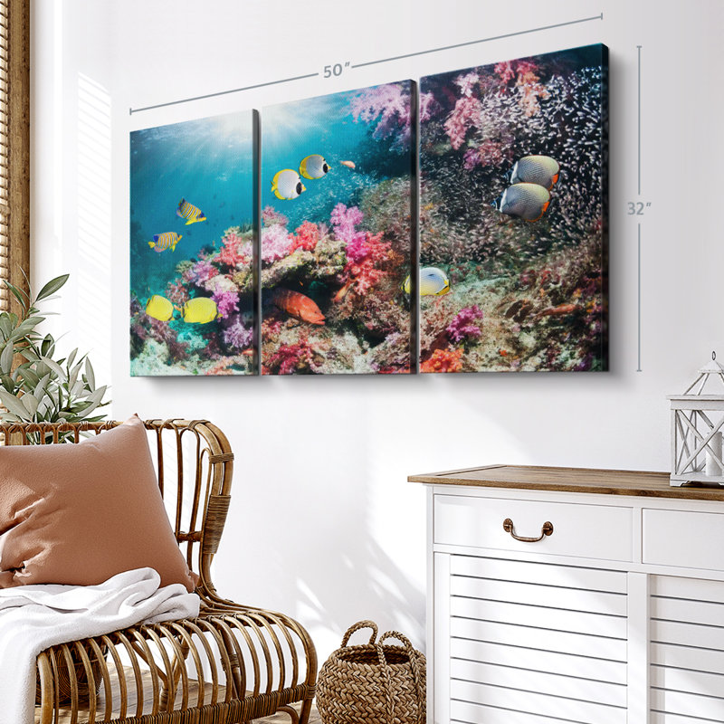 "Andaman Sea Life" sur toile, H 50 po x l 32 po