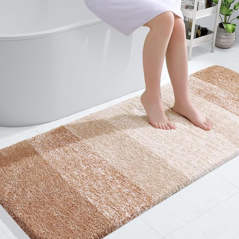 Bathroom Runner Rugs, Extra Soft Absorbent Microfiber Bath Rugs, Rubber Backing, Quick Dry, Washable Bath Mats For Bathroom Floor, Tub, Shower And Home Decor Accessories