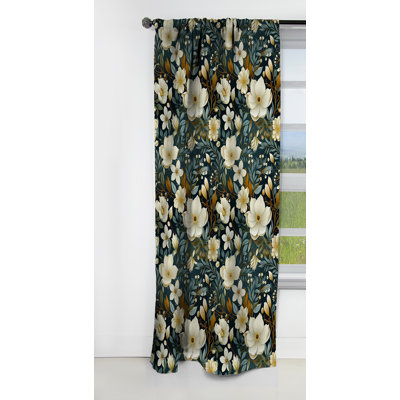 Sharan - Rideau floral - Rideau occultant - 1 panneau