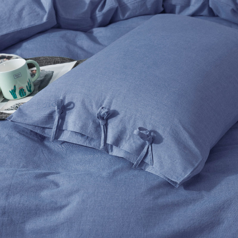 Duvet Cover, Blue, Queen Duvet Cover + 2 Shams