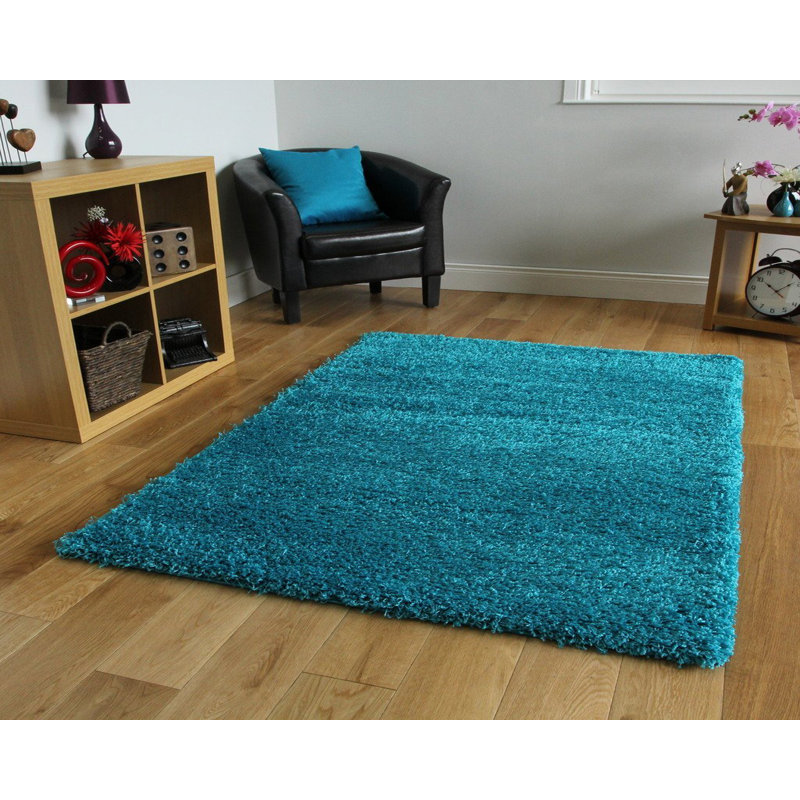 Isra Solid Colour Shag Area Rug, Rectangle 160 x 230cm