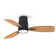 Emidia Flush Mount Ceiling Fan with LED Light for Medium Rooms