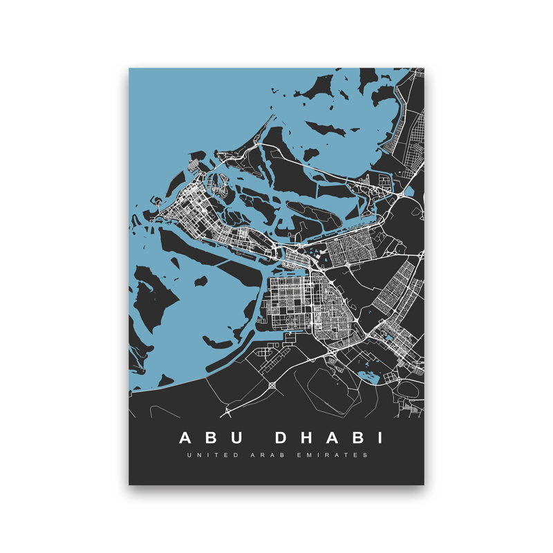 Abu Dhabi - Print, Wrapped Canvas, 42cm H x 30cm W x 1cm D