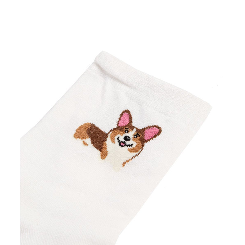 Chaussettes Happy Face Corgi