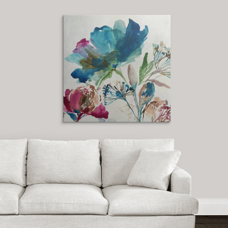 « ii » asia jensen, reproduction d’art Blossoming, H 35 po x l 35 po x P 1,5 po, Toile
