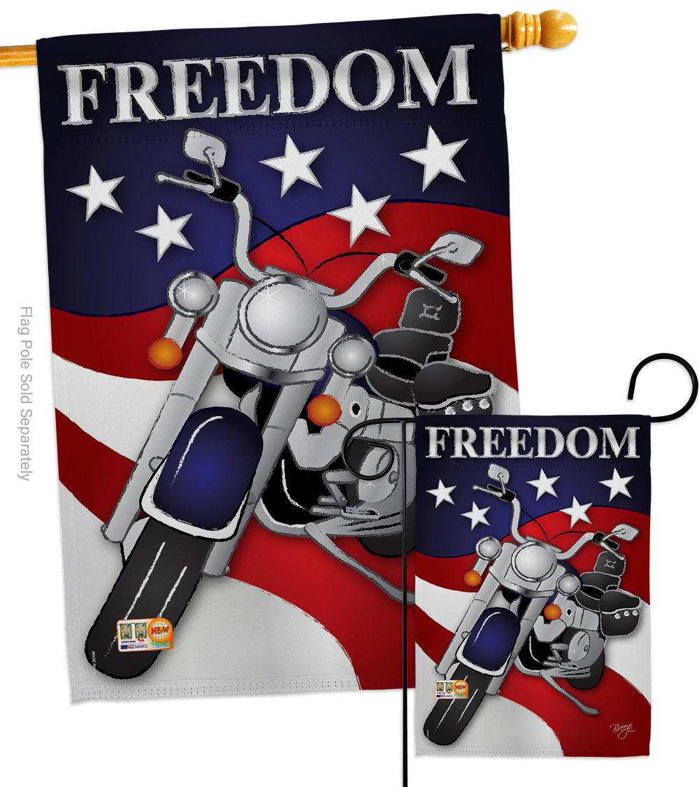 Breeze Decor Freedom Impressions Decorative 2-Sided Polyester 40 x 28 ...