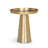 18" Brass Aluminum Tray Table