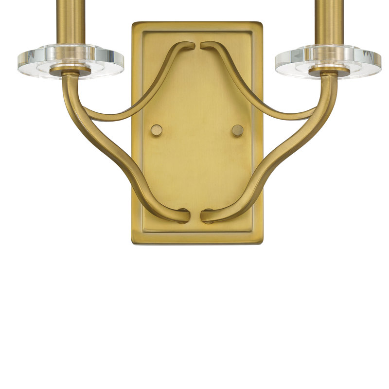 Applique murale bougie en acier 2 lumières Gamages