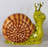 Comic Male Snail Over Sized Statue