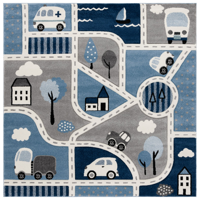 Benedicta Performance Rug, Square 6'7"
