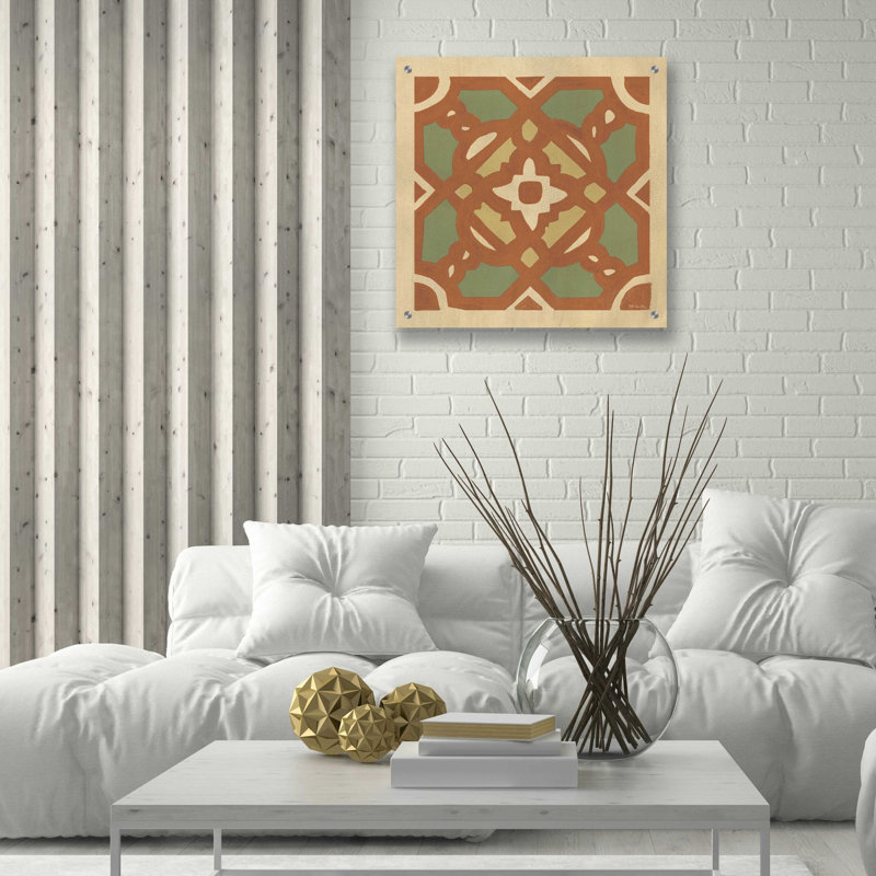 'Garden Pattern I' by Stellar Design Studio, Acrylic Glass Wall Art, 24" H x 24" W x 0.2" D
