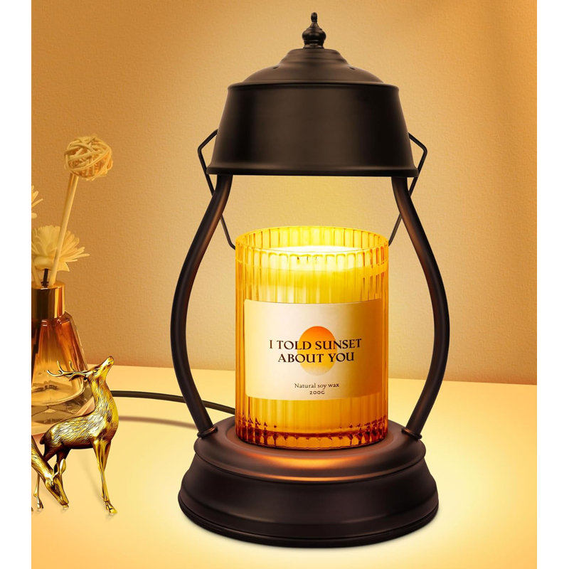Dimmable Candle Warmer Lantern with Timer