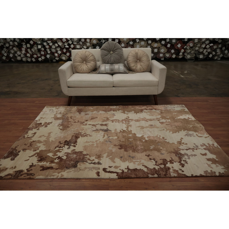 Tapis oriental abstrait style Gabbeh 5 x 7