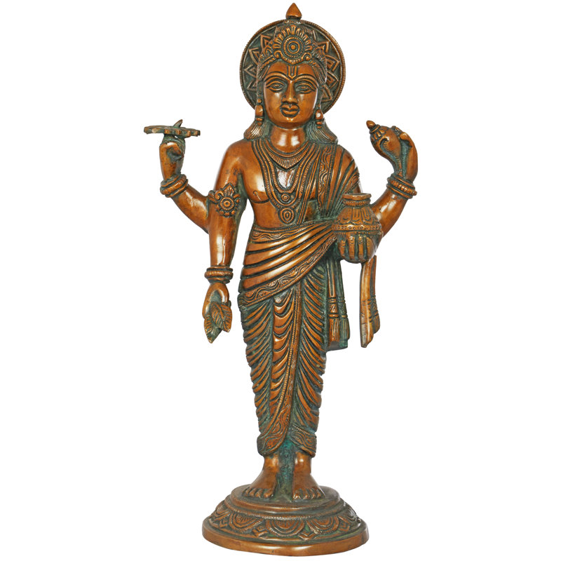 Figurine Dhanvantari - le médecin des dieux, Brun