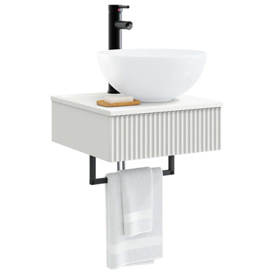Single Bathroom Vanity with Ceramic Basin