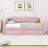 Twin Upholstered Daybed with Pop Up Trundle-2061118804